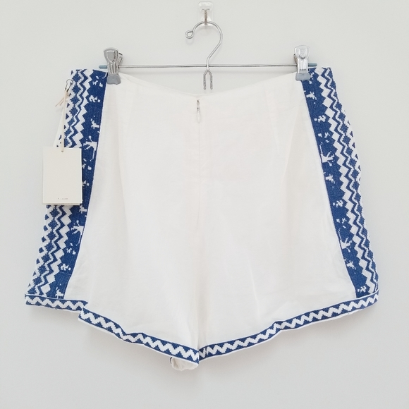 Tularosa claire short ivory blue embroidered - Picture 4 of 9